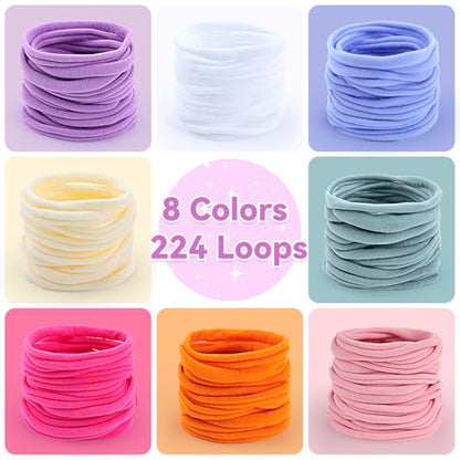 PREBOX 10’’ Potholder Weaving Loom Kit Refill Loops, DIY Crafts Supplies for Kids & Beginners, 224 Colorful Loops to Make 4 Large Pot Holders - color: Loops Refill - Plus