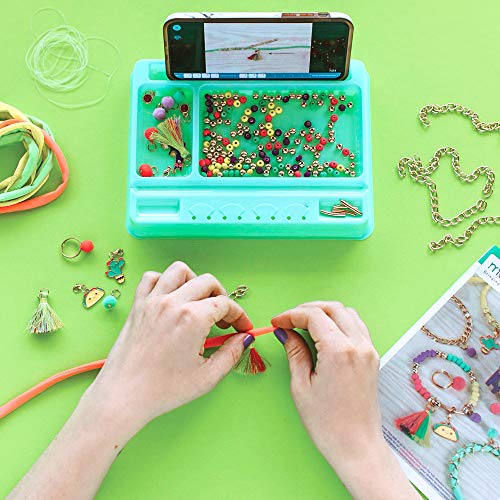 Make It Real: Neo-Brite Chains & Charms Kit - Create 10 Unique Cord & Tassel Charm Bracelets, 195 Pieces, Includes Play Tray,DIY Playful Charm & Jewelry Kit, Tweens & Girls, Arts & Crafts, Ages 8+ - style: Chains & Charms