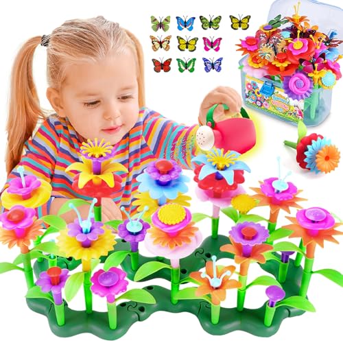 109pcs Flower Garden Building Toys Set - STEM Montessori Toys for Girls - size: Hyper Set - 109pcs