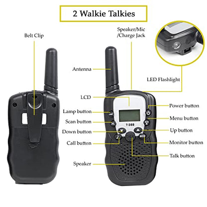 Outdoor Adventure Set for Kids - Camouflage Camping Exploration Toys with Walkie-Talkies - Backyard Explorer Gear for Boys and Girls