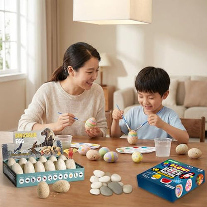 Dinosaur Eggs Excavation Dig Kit & Rock Painting Kit - Easter Eggs Styles