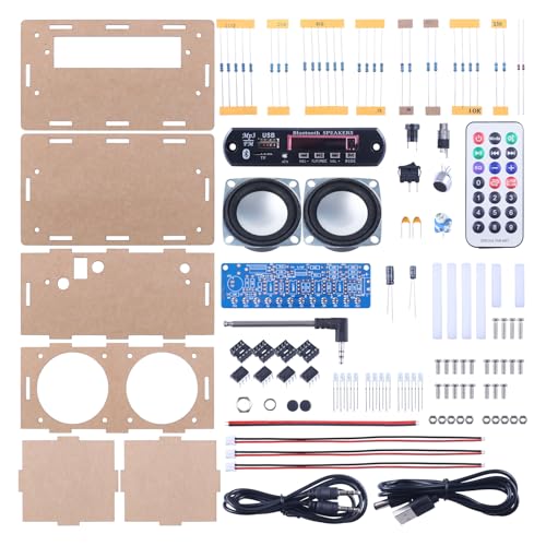 DIY Bluetooth-Compatible Speaker Soldering Kit with FM Radio