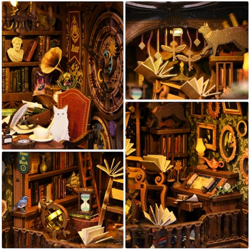 Book Nook Kit, Book Nook Kits for Adults DIY Booknook Model Build - color: Wonder Library