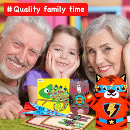 EZCRA Craft Box for Kids Ages 4-8 - 21-in-1 Arts and Crafts Kit - color: Unisex