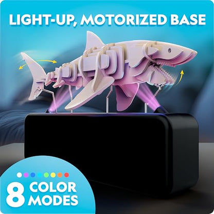 National Geographic Motorized Shark 3D Wood Puzzle Model Kit for Kids - style: Motorized Shark Model