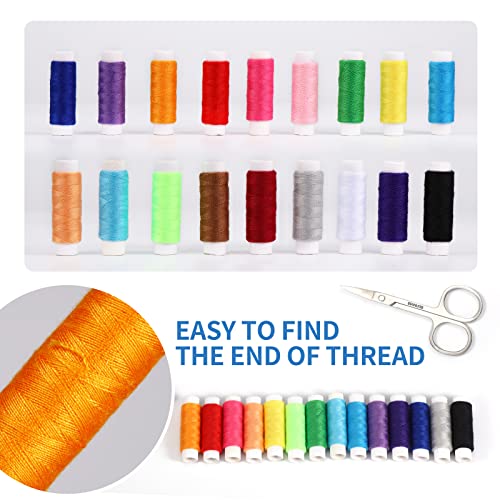 Sewing Kit for Adults,Marcoon Needle and Thread Kit with Sewing Supplies and Accessories Contains Scissors, Measure Tape,Seam Ripper,Suitable for Home, Travel, Beginner, Emergency
