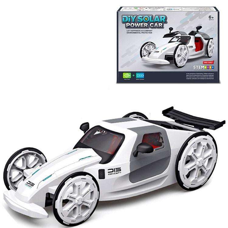 STEM Learning Toy for Kids Ages 8-12, DIY Solar Powered Car Kit, Educational Science Kit for Boys and Girls, Hands-On Engineering Toy, Build Your Own Solar Car Project