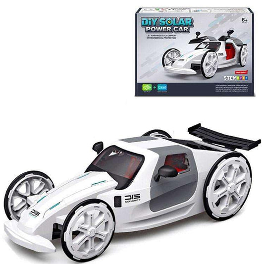 STEM Learning Toy for Kids Ages 8-12, DIY Solar Powered Car Kit, Educational Science Kit for Boys and Girls, Hands-On Engineering Toy, Build Your Own Solar Car Project