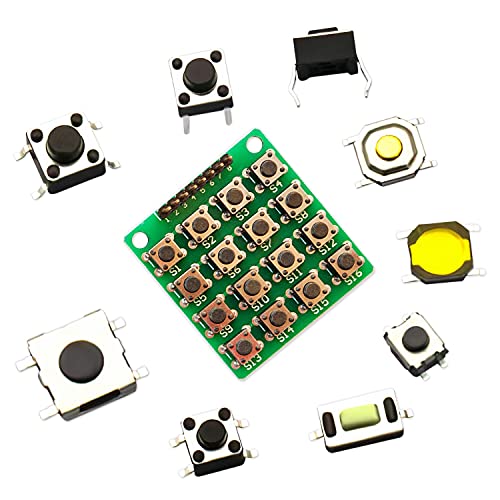 250PCS 25Values Micro Momentary Tactile Switch Assortment Kit