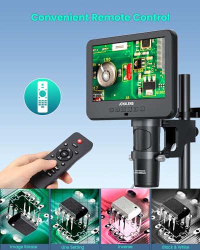 JL266S 5 Lens HDMI Digital Microscope 5000X with 7'' Screen