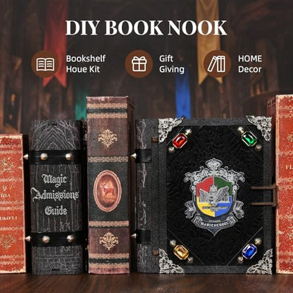 CCCDF Book Nook Kit, DIY Miniature House Kit for Adults - color: Magic Admissions Guide