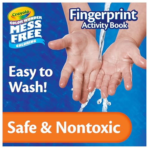 Crayola Color Wonder Mess Free Fingerprint Activity Book, Finger Painting Alternative, Arts & Crafts Gift for Kids Ages 3+ - size: Medium