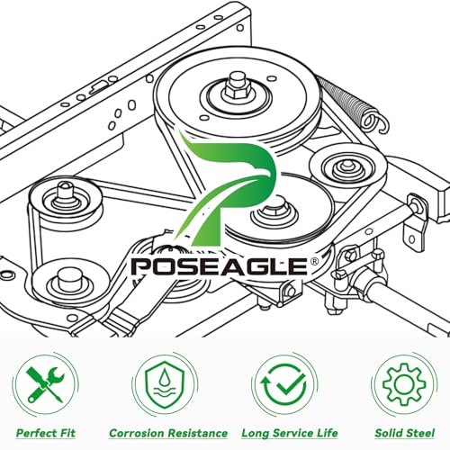 GX20286 Pulley with GX20287 AUC20393 Idler Pulley for D130 D140 - size: 1xGX20286+1xGX20287