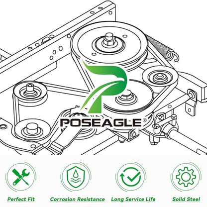 131494 Idler Pulley Craftsman for Craftsman 42" LT1000 LT2000 Deck - size: 1x173437