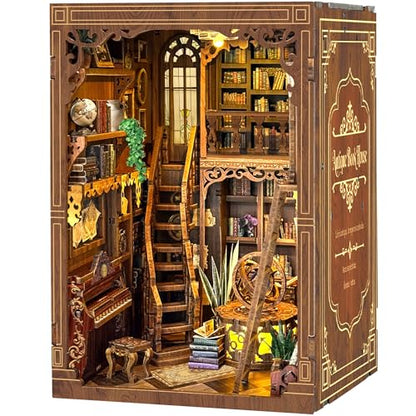 Book Nook Kit DIY Miniature House 3D Wooden Puzzle - Myriad Books House - color: Myriad Books House