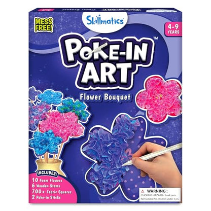 Skillmatics Poke-in Art – Flower Bouquet, Wood Craft Kit, Gift for Kids - style: 2. Flower Bouquet