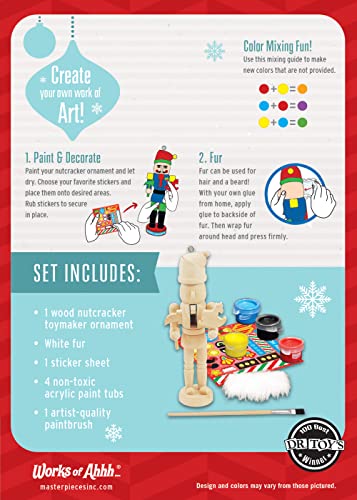 Works of Ahhh... Holiday Craft Set - Toymaker Ornament Wood Paint Kit - style: Holiday Mini Figurines