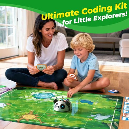 Apitor Robot Panda Coding Robot for 4-6, Screen-Free STEM Learning Toy