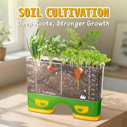 Root Viewer Science Kit for Kids – Grow Your Own Plant STEM Toy & Gardening Kit for Ages 6-12 – Educational Gift for Boys & Girls with Soil, Hydroponics, Journal & Stickers