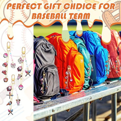 CraftyDream 558 Pcs Ice Cream Drip Baseball Keychain Making Kit DIY Craft - style: Ice Cream Drip Baseball