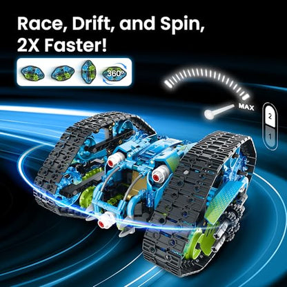 Sillbird 12-in-1 Solar Robot Toys & Robot Building Kit with Remote Control for Boys, Christmas STEM Robotics Technic Toy, Birthday Creative Gifts for Kids Ages 8-14