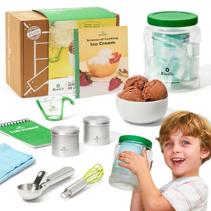 KiwiCo Science of Cooking Ice Cream Kit - STEM Chemistry Set for Ages 5+ - size: 8 x 11 x 6.1 inches