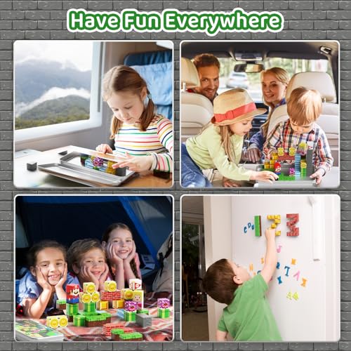 Magnetic Building Blocks Cubes for Kids: 35 PCS Travel Toys Ages 3-8 - size: Game Small - 35PCS