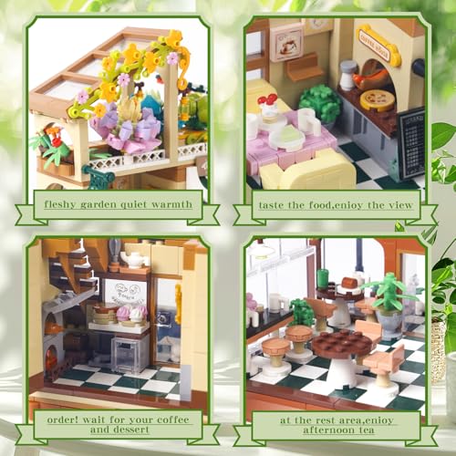 Coffee Shop House Architecture Building Blocks Set not Compatible with lego