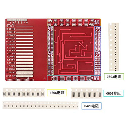 Soldering Practice Kit,DIY SMD SMT Welding Practice Soldering Skill Training Board (Soldering-120 Elements) - style: Soldering-120 Elements