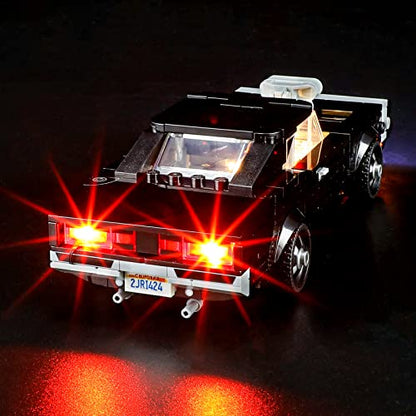 GEAMENT LED Light Kit Compatible with LEGO Fast & Furious 1970 Dodge Charger R/T - for Speed Champions 76912 Model Set (Model Set Not Included)
