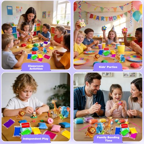 EDIFON Air Dry Clay, 36 Colors Foam Magic Modeling Clay for Kids DIY Crafts - color: 36 colors