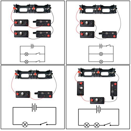 EUDAX School Labs Basic Electricity Discovery Circuit Kit for Introductory Electronics - size: 7.1 inches