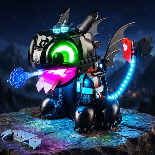 Kyglaring Light Kit for LEGO 10375 Toothless Set, Lights Only - size: Standard Style