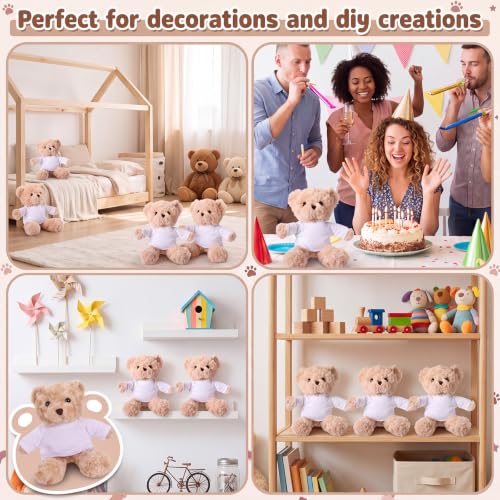 Blueweenly 40 Pcs Make Your Own Stuffed Animal Bear Kit,Light Brown - color: Light Brown
