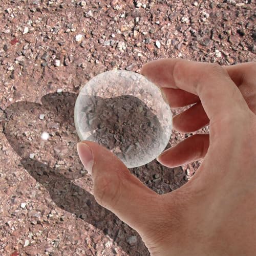 25mm, 40mm, 50mm Diameter Double Convex Lens Physics Teaching Tools, Optical Lenses Kit for Junior High School Physics Laboratory Experiment Double Convex Lens,Clear - size: 25/40/50mm, style: Double convex lens
