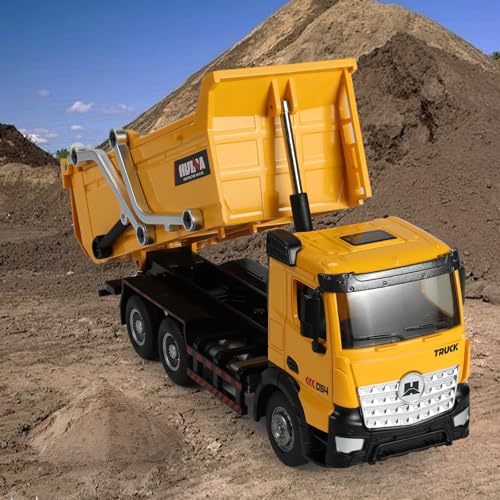 Dump Truck Toy with Movable Cap for Boys 1/50 Construction Vehicle Model