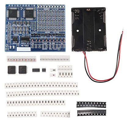 ISolderStore Soldering Practice Kit 4 Kits SMD SMT Kit DIY Electronic DIY Kits Soldering Project Soldering Training Board All in One - size: SMD D-4PCS