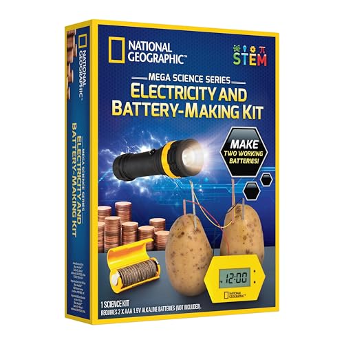 National Geographic Battery Making Science Kit with 2 STEM Projects - style: Electrical Science