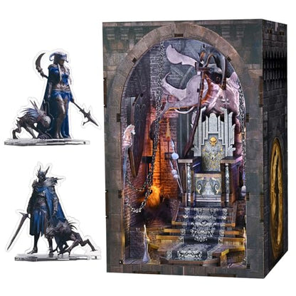 CCCDF Throne of Bones Book Nook Kit, Beginner DIY 3D Puzzle with LED - color: Throne of Bones