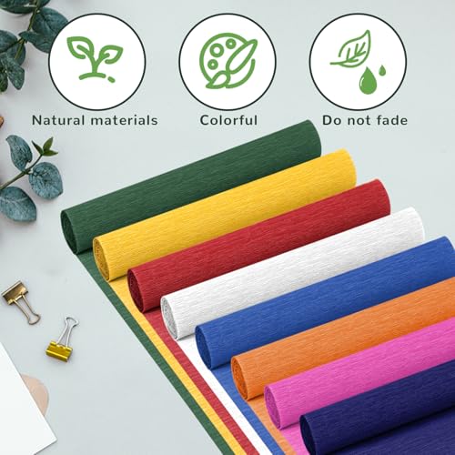 Crepe Paper Streamers 8 Rolls, 10 x 98Inch 8 Memphis Colors - color: Memphis