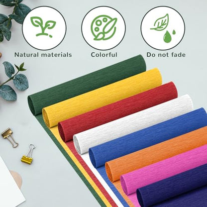 Crepe Paper Streamers 8 Rolls, 10 x 98Inch 8 Memphis Colors - color: Memphis