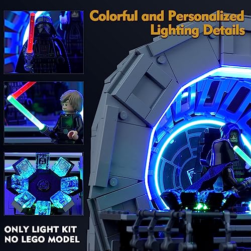 VONADO Light Kit Compatible with Lego Emperor's Throne Room Diorama 75352, DIY Lighting for Lego Sets, Birthday Gift - style: Light Compatible with Lego Emperor Throne Room