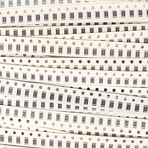 900pcs 1206 Resistors Kit 36 Value 1206 SMD Capacitor 1206 Chip Resistor Assortment Kit 1% 1/4W 0.25W 1 ohm-10M ohm - style: 1206-900pcs