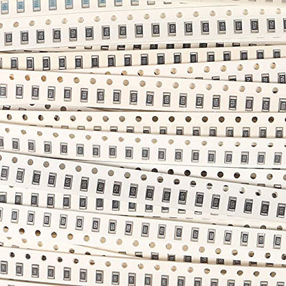 900pcs 1206 Resistors Kit 36 Value 1206 SMD Capacitor 1206 Chip Resistor Assortment Kit 1% 1/4W 0.25W 1 ohm-10M ohm - style: 1206-900pcs
