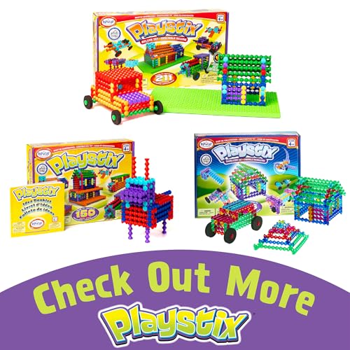 POPULAR PLAYTHINGS Playstix Play Base, Construction Toy Set - style: Green Building Base