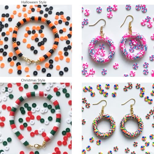 YMSDZHL 7100PCS 48 Color Polymer Clay Beads Friendship Bracelet Making Kit - size: 7100+PCS