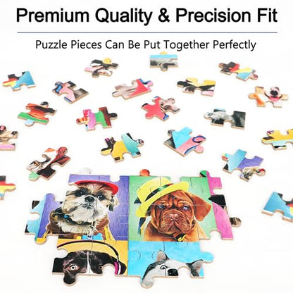 LELEMON Puzzles for Kids Ages 4-6,Dog 60 Piece Puzzles for Kids Ages 4-8 - color: Dog 2)