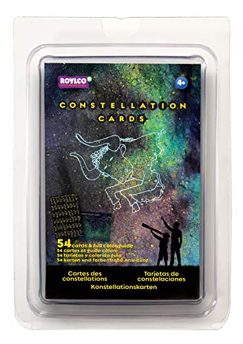 Roylco Astronomical Constellation Cards, Light Table Activity, STEM Educational Flashcards, Large and Easy to use, Sturdy, Water Resistant, Quality