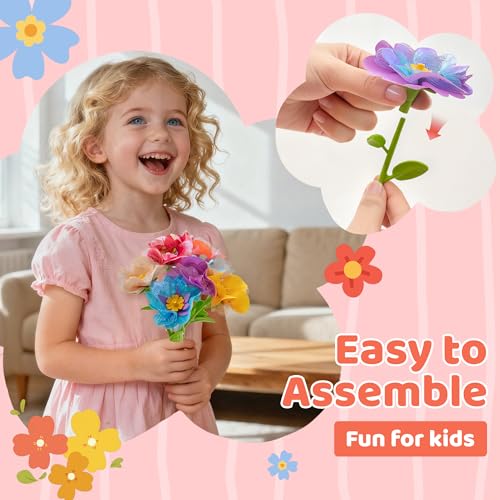 180 Piece Fabric Flower Refill Kit for DIY Bouquets and Flower Maker - color: Accessories Set
