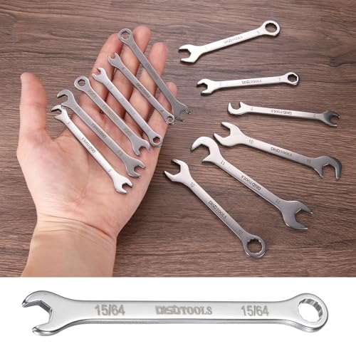 HARFINGTON 15/64" Thin Combination Wrench Stainless Steel Spanner - size: 15/64"